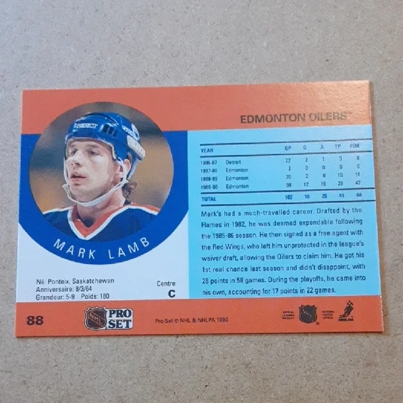 Edmonton Oilers Hockey Rookie Card - Picture 2 of 4